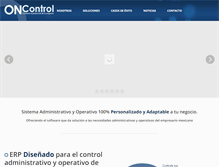 Tablet Screenshot of oncontrol.com.mx